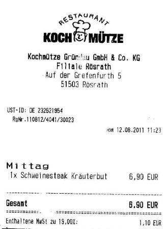 dcdm H�ffner Kochm�tze Restaurant